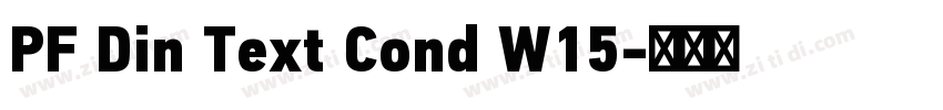 PF Din Text Cond W15字体转换 PF Din Text Cond W15字体转换